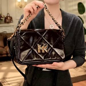 Mandy Kareny菱格真皮手提單肩包（正品）
