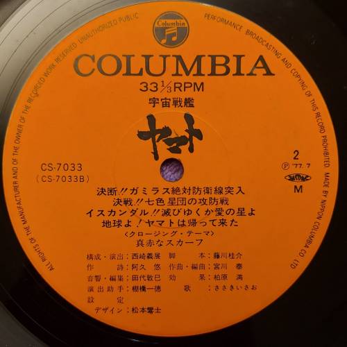 💥黑膠唱片💥宇宙戰艦 (1977 Japan)