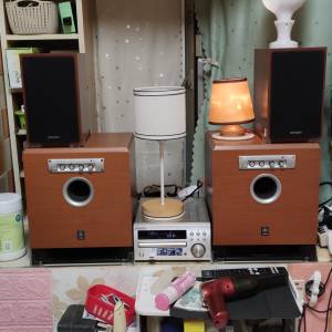 DENON Rcd M40 全套組合全正常使用中跟一對Yamaha yst 015 超低音喇叭