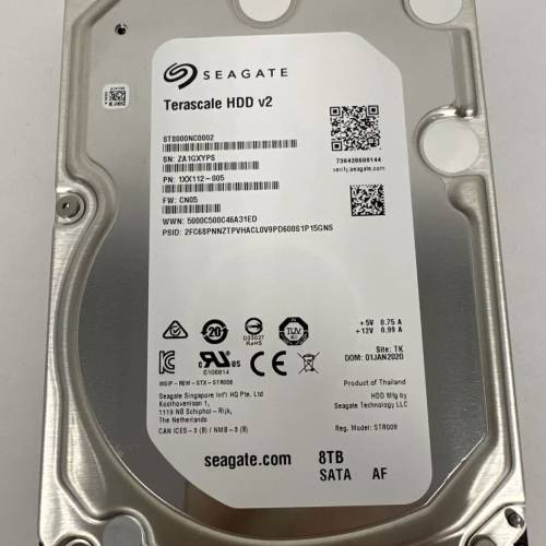 二手硬碟8tb 3.5" Seagate
