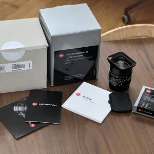Leica Summicron-M 1:2 28mm ASPH 11672 full set with boxes + one new hood/cover