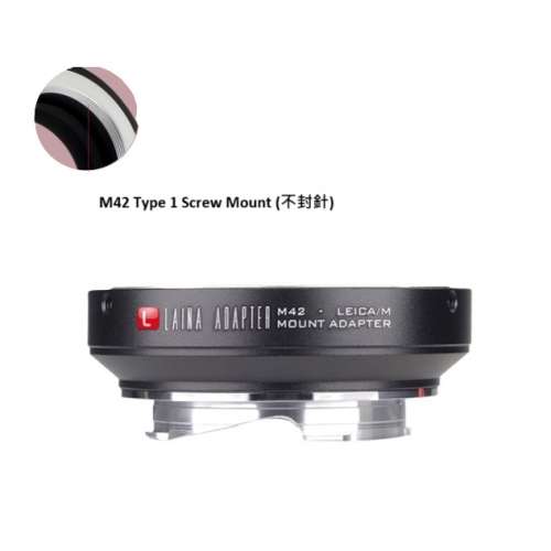 M42 Type 1 Screw Mount To Leica M Mount Rangefinder Cameras with Leica 6-Bit M-C