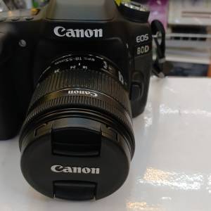 Canon 80D Body 連 18-55mm Lens Kit (連全部配件和袋）