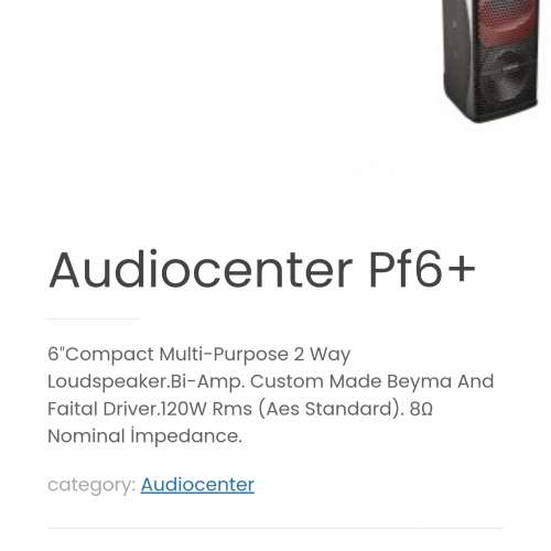 Audiocenter 6寸全頻