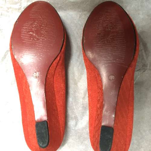 售 紅色結婚高跟鞋