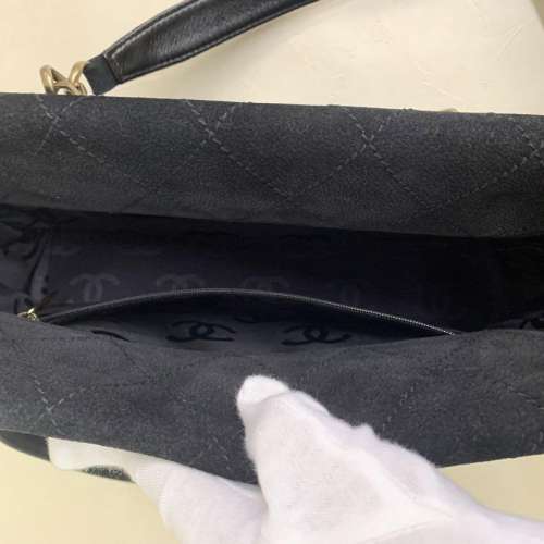 CHANEL黑色經典菱格麂皮托特包  Classic / Timeless Quilted Suede Tote Bag