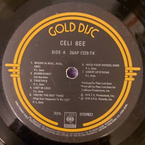 💥黑膠唱片💥Celi Bee - Gold Disc (1978 Hong Kong)