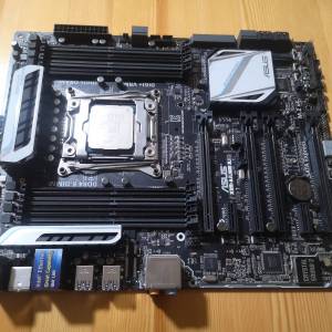 (14核28線程 X99組合) ASUS X99-A /usb3.1主板連背板 + Xeon E5 2683 V3 CPU