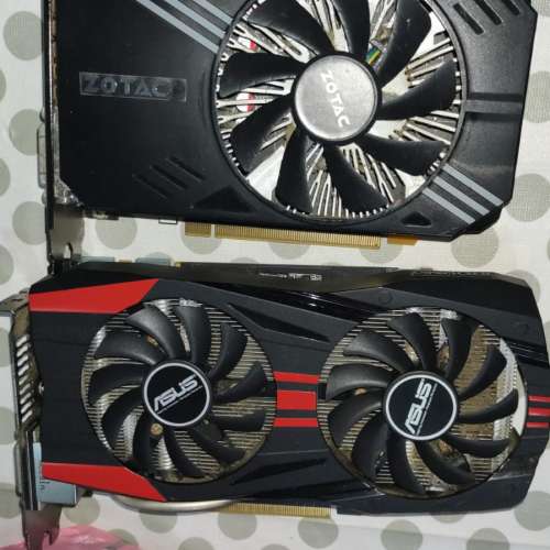 兩張壞顯示卡 ASUS GTX760 2GB  Zotac GTX1060 3GB