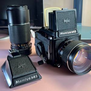 Mamiya 645 1000S + 80/1.9 + 210/4 + filter
