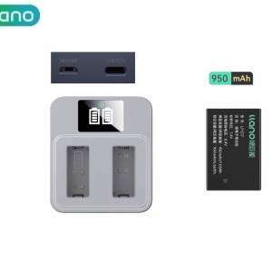 LLANO LP-E17 Lithium-Ion Battery Pack With LCD Display Dual PQ / QC3.0 Charger