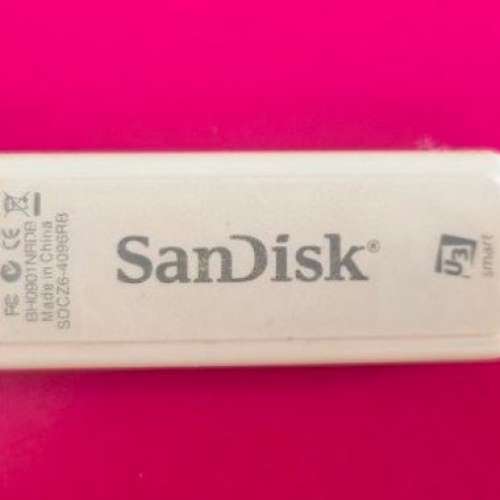 60%NEW SanDisk cruzer Micro USB Flash Drive U3 smart 4GB 手指