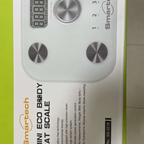 全新-Smartech 迷你環保測脂體重電子磅 （SG-3218)