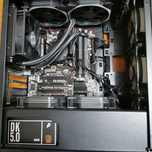 Ga z87m hd3底板 + i5-4670 + dk5. 0火牛連機箱