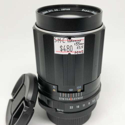 98% New Takumar	SMC 135mm F3.5手動鏡頭, 深水埗門市可購買