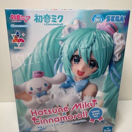日本帶回 日版 Sega 初音未來 x 玉桂狗 Cinnamoroll 禮服 White Dress ver. 全新 ...