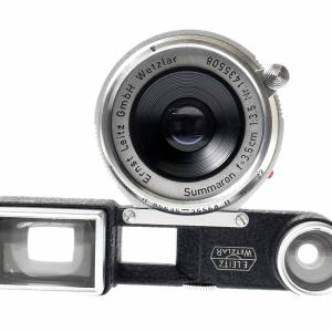 Ernst Leitz GmbH Wetzlar Summaron 35mm f3.5 Lens w/ viewfinder