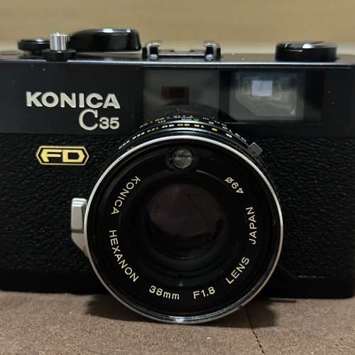 【旁軸七劍｜測光黃班正常】Konica C35 FD 黑色版