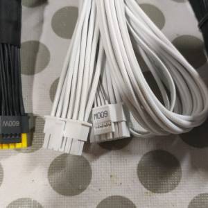 PCIe 5.0 GPU 電源線,16AWG ATX 3.0 12VHPWR PCI-E 電纜,600W 16pin (12+4) 公對公
