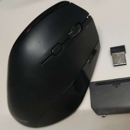 Polar - 57度角人體工學垂直無線雙頻滑鼠 (PBM-706) BLACK