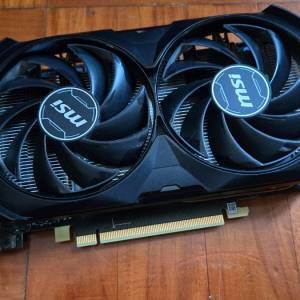 MSI GeForce RTX 4060Ti VENTUS 2X BLACK 8GB GDDR6 OC
