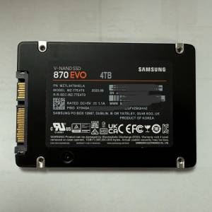 自用 ssd 4T Samsung 870 EVO 三星 2.5吋 100%work