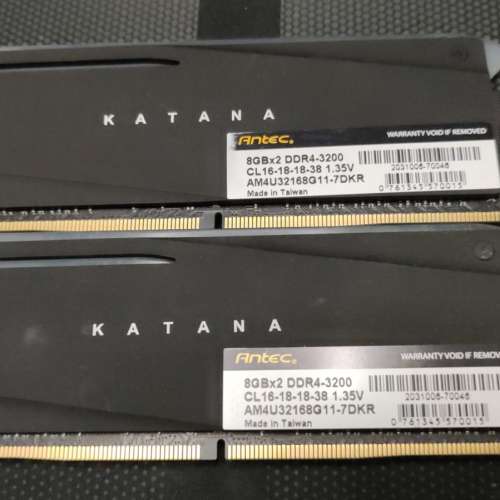 Antec Katana RGB DDR4 3200 16GB Kit (2x8GB) (AM4U32168G11-7DKR)