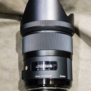 Sigma 35/1.4 適馬 35  35mm F1.4 DG HSM Art（適用於Nikon F接環）