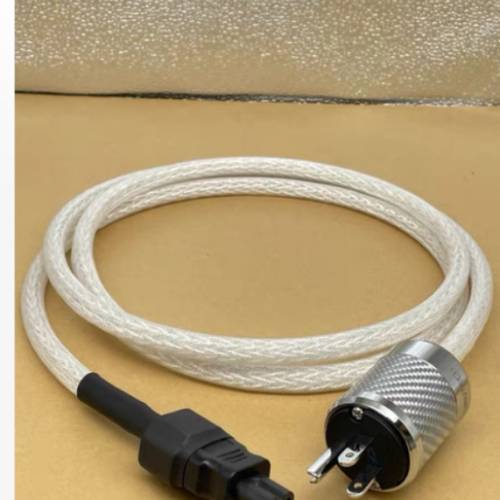 美國 金寶 8AG 單晶鍍銀8字尾電源線（全新）DIY