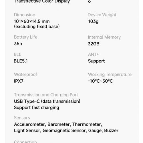 iGPSPORT BiNavi Bike Computer GPS 3.5" Touchscreen 繁中英文