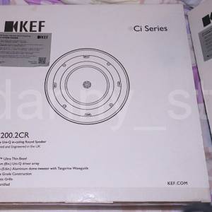 全新 KEF 港行 Ci200.2CR 白色 Hi-Fi Speaker 喇叭 一對 (可作天空聲道喇叭 Dolby ...