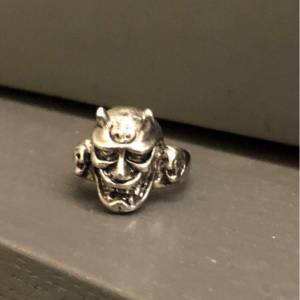 魔鬼 鬼面罩 面具 金屬 戒指 Ghost Devil mask metal ring
