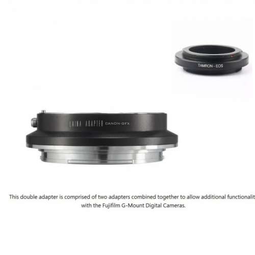 LAINA Lens Mount Double Adapter For Tamron Adaptor II and Canon To GFX