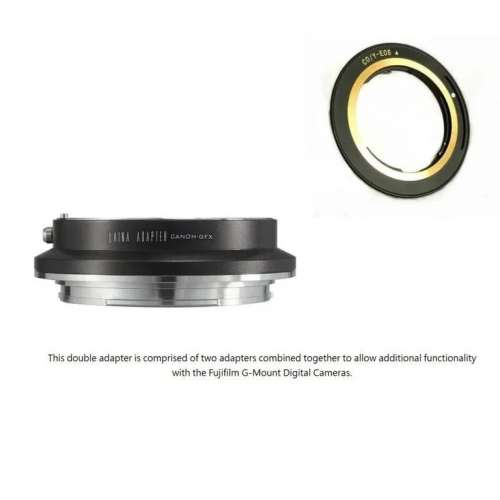 LAINA Double Adapter For Contax / Yashica (CY) SLR Lens and Canon To GFX