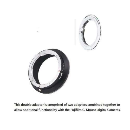 Haoge CY SLR Lens and Canon To Fujifilm G-Mount Digital Camera (金屬組合接環)
