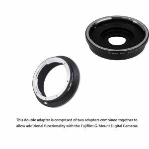 HAOGE Lens Mount Double Adapter For Contax 645 (C645) and Canon To GFX