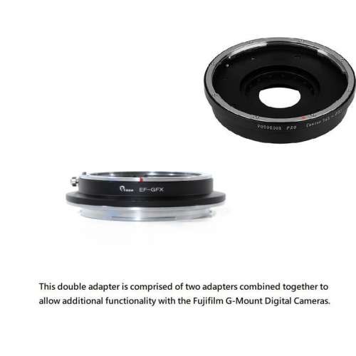 PIXCO Lens Mount Double Adapter For Contax 645 (C645) and Canon To GFX
