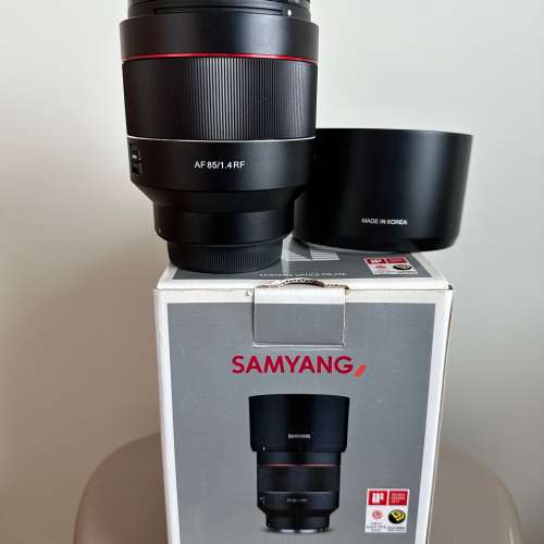 Samyang 三洋 Canon RF Mount AF 85mm F1.4 FE AUTO focus 全套 連 UV filter 香港...