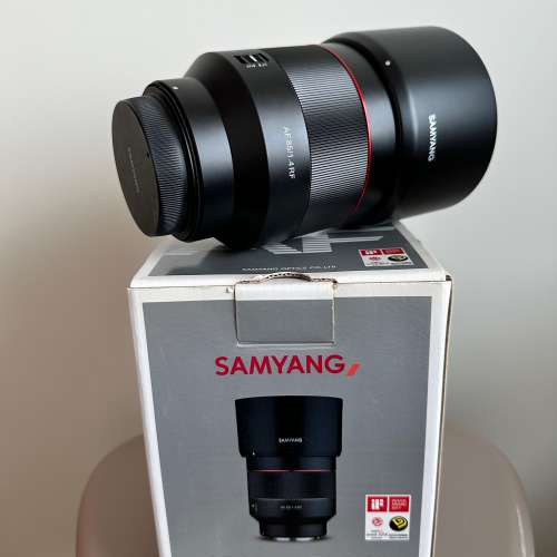 Samyang 三洋 Canon RF Mount AF 85mm F1.4 FE AUTO focus 全套 連 UV filter 香港...