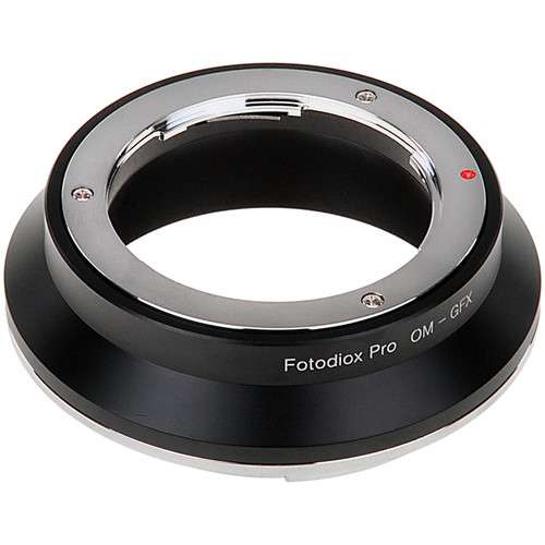 Fotodiox Pro Lens Mount Adapter,Olympus Zuiko (OM) 35mm SLR Lens to Fujifilm GFX