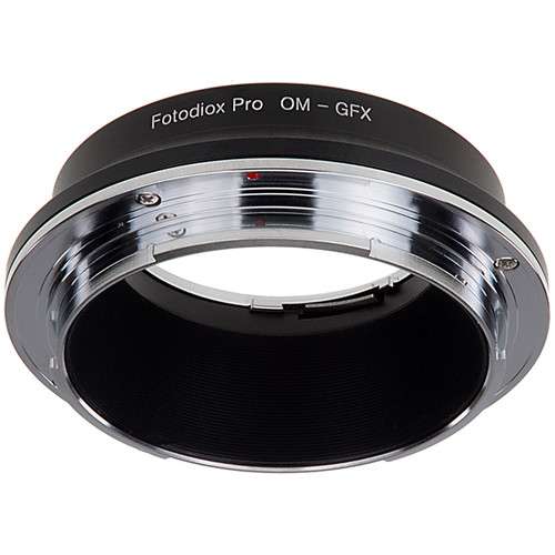 Fotodiox Pro Lens Mount Adapter,Olympus Zuiko (OM) 35mm SLR Lens to Fujifilm GFX