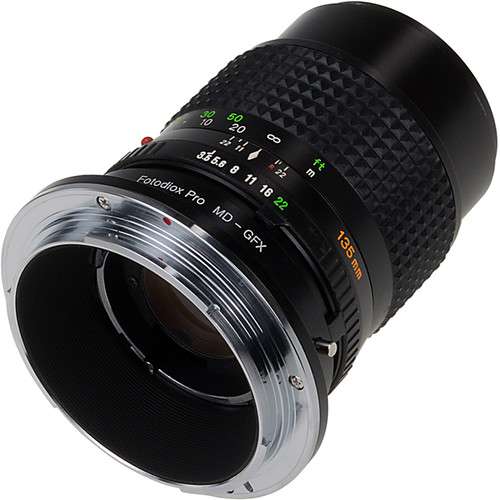 Fotodiox Pro Lens Mount Adapter, Minolta Rokkor (SR / MD / MC) SLR Lens to GFX