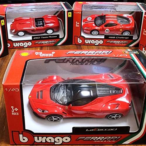 Shell 70週年 V-Power x Ferrari 珍藏版模型車 1:43 模型法拉利模型車