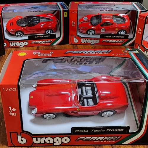 Shell 70週年 V-Power x Ferrari 珍藏版模型車 1:43 模型法拉利模型車