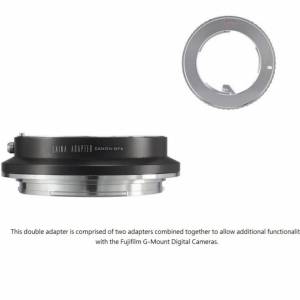 LAINA Double Adapter For QBM and Canon EOS To Fujifilm G-Mount Digital Camera