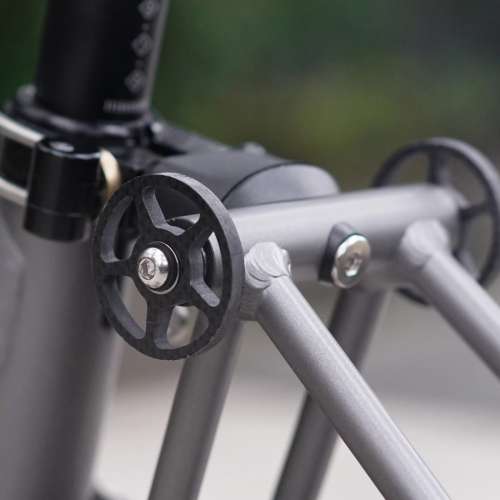 (單買車架組更優惠) 2025 最新款超輕版 ACEOFFIX C5 5速/7速 啞黑色碳前叉鋁合金折...