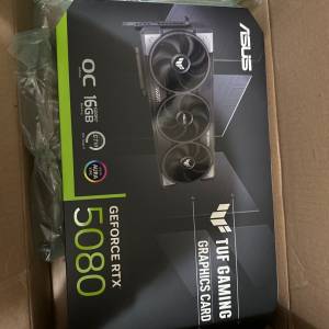 全新ASUS TUF RTX 5080 OC 16GB GDDR7 50系display卡