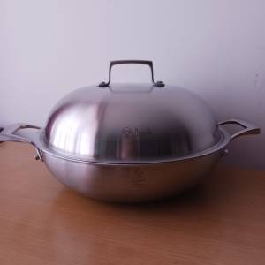 Buffalo 牛頭牌 34cm SUS316 不銹鋼五層鑊 Stainless Steel 5Ply fry wok