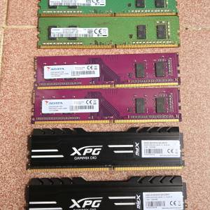 桌面機及notebook ram ddr4 4gb 8gb