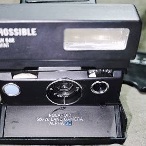 POLAROID SX-70 LAND CAMERA ALPHA SE 寶麗來 SX70 搭配 iMPOSSIBLE FLASH BAR BY ...